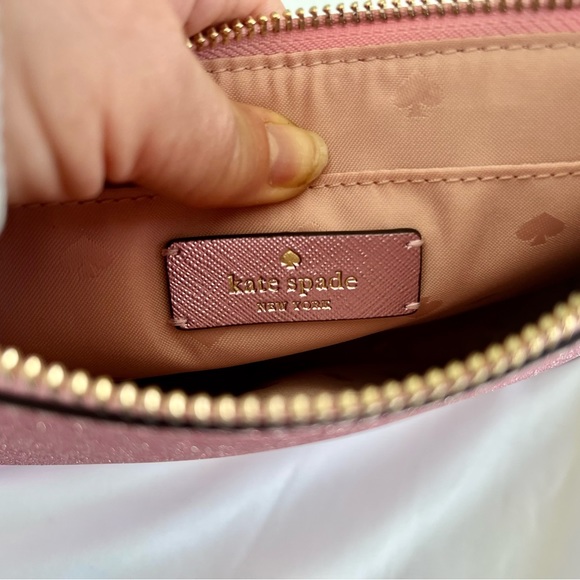 Kate Spade Lola Rose Pink Glitter Crossbody Handbag NEW WKR00081 - Picture 12 of 14